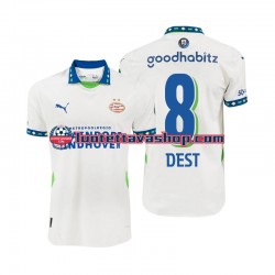 Miehet PSV Eindhoven Sergino Dest 8 2024-2025 Lyhythihainen Fanipaita ,Kolmas