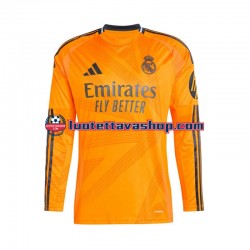 Miehet Real Madrid 2024-2025 Pitkähihainen Fanipaita ,Vieras