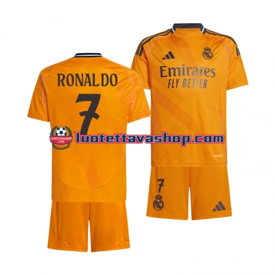 Lapset Real Madrid Cristiano Ronaldo 7 2024-2025 Lyhythihainen Fanipaita ,Vieras