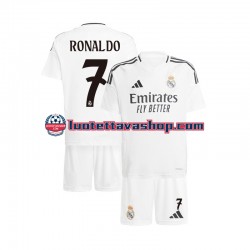 Lapset Real Madrid Cristiano Ronaldo 7 2024-2025 Lyhythihainen Fanipaita ,Koti