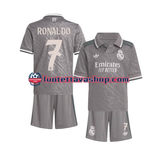 Lapset Real Madrid Cristiano Ronaldo 7 2024-2025 Lyhythihainen Fanipaita ,Kolmas