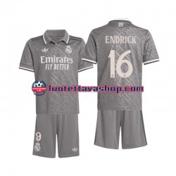 Lapset Real Madrid Endrick 16 2024-2025 Lyhythihainen Fanipaita ,Kolmas