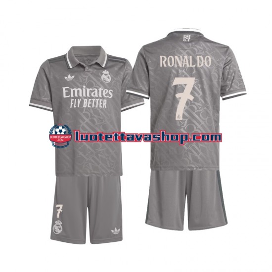 Lapset Real Madrid Ronaldo 7 2024-2025 Lyhythihainen Fanipaita ,Kolmas