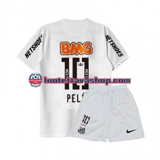 Lapset Santos PELE 10 Retro 2011-2012 Lyhythihainen Fanipaita ,Koti