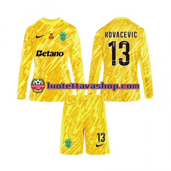 Lapset Sporting CP Maalivahdin Kovacevic 13 2024-2025 Pitkähihainen Fanipaita ,Kolmas