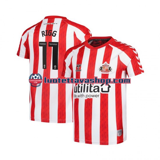 Miehet Sunderland Chris Rigg 11 2024-2025 Lyhythihainen Fanipaita ,Koti