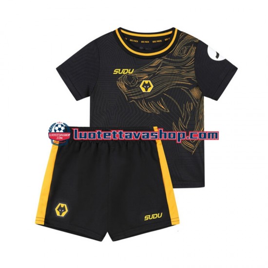 Lapset Wolverhampton Wanderers 2024-2025 Lyhythihainen Fanipaita ,Vieras